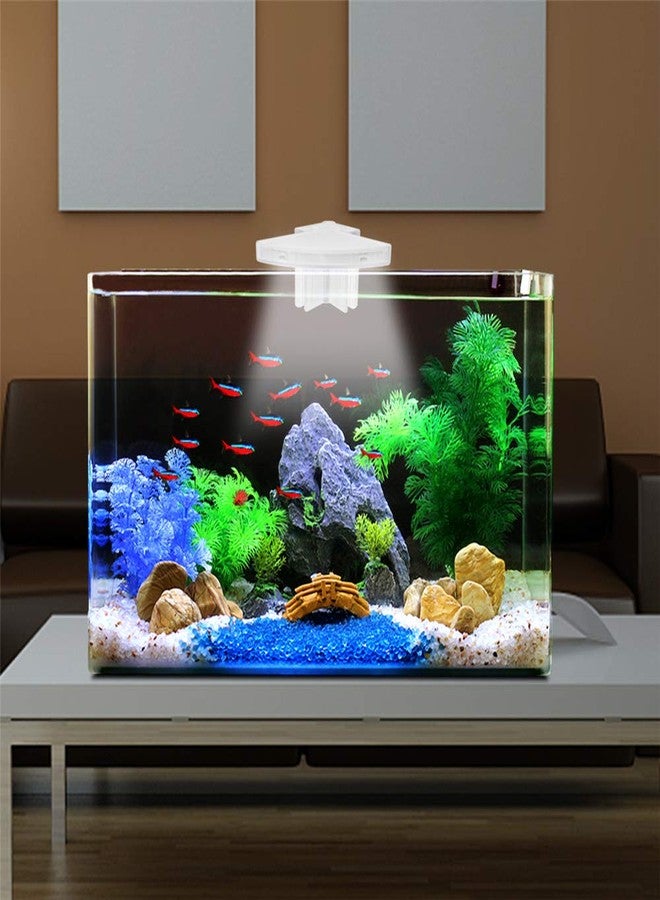 Dannisly M3 Fan Shape Aquarium Light 600lm Ultra Bright LED Clip Lamp 5W 12 LED White Fish Tank Lights - Image 5